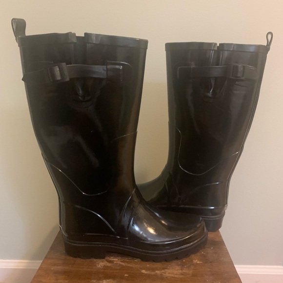 Esprit black rubber boots, size 6 - Picture 6 of 6